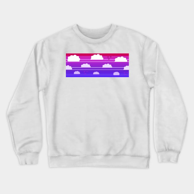 Sunset Clouds Crewneck Sweatshirt by saradaboru